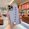 Модный браслет-цепочка с сердечком, чехол для телефона iPhone 11 12 13 Mini 14 Pro Max XR XS, мягкий противоударный чехол на SE2 7 8 Plus
