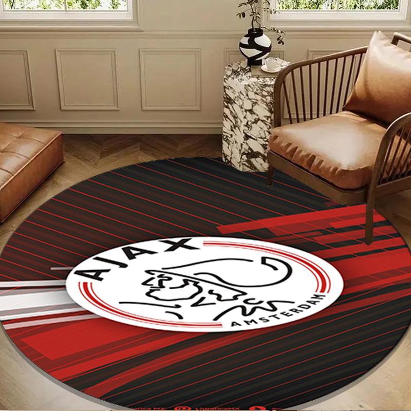 AFC Ajax Emblem Design Round mat, Anti-slip Circle Carpet Chair rug For livingroom,Bedroom, doormat home decor Gift Christmas Gifts