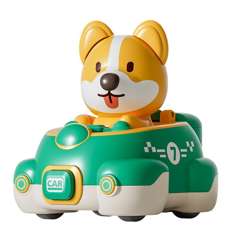 Cartoon Bear Collision Catapult Inertia Toy Car For Kids Development And Fun