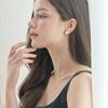 Серьги-пусеты ELLE Jewelry 14K GF с жемчугом ELGPEE491