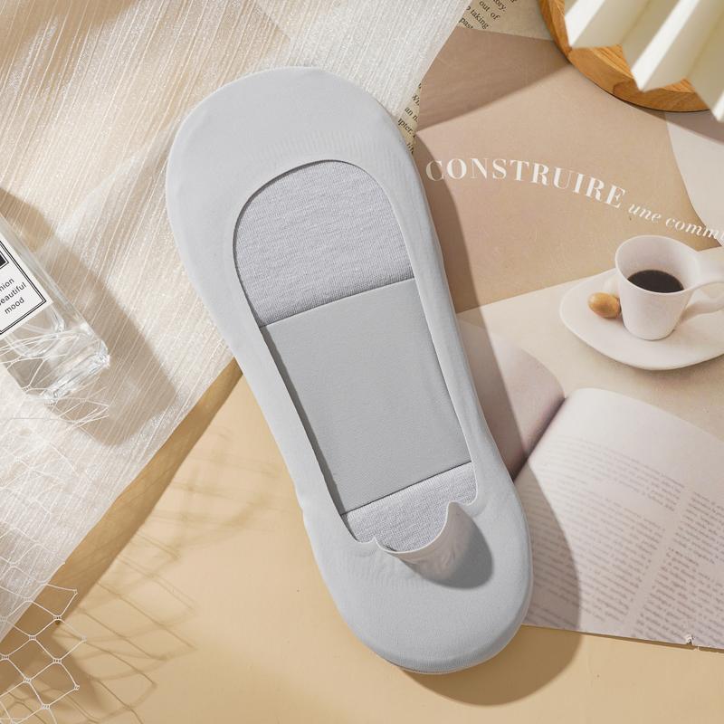 Женские носки-лодочки Ice Silk с утолщенной подошвой из губки, ударопрочные, нескользящие, силиконовые, удобные, невидимые носки