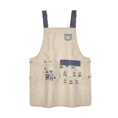 Фартук с боковым разрезом Animal Mode 258517 Бежевый [Kusuguru Japan] M-L