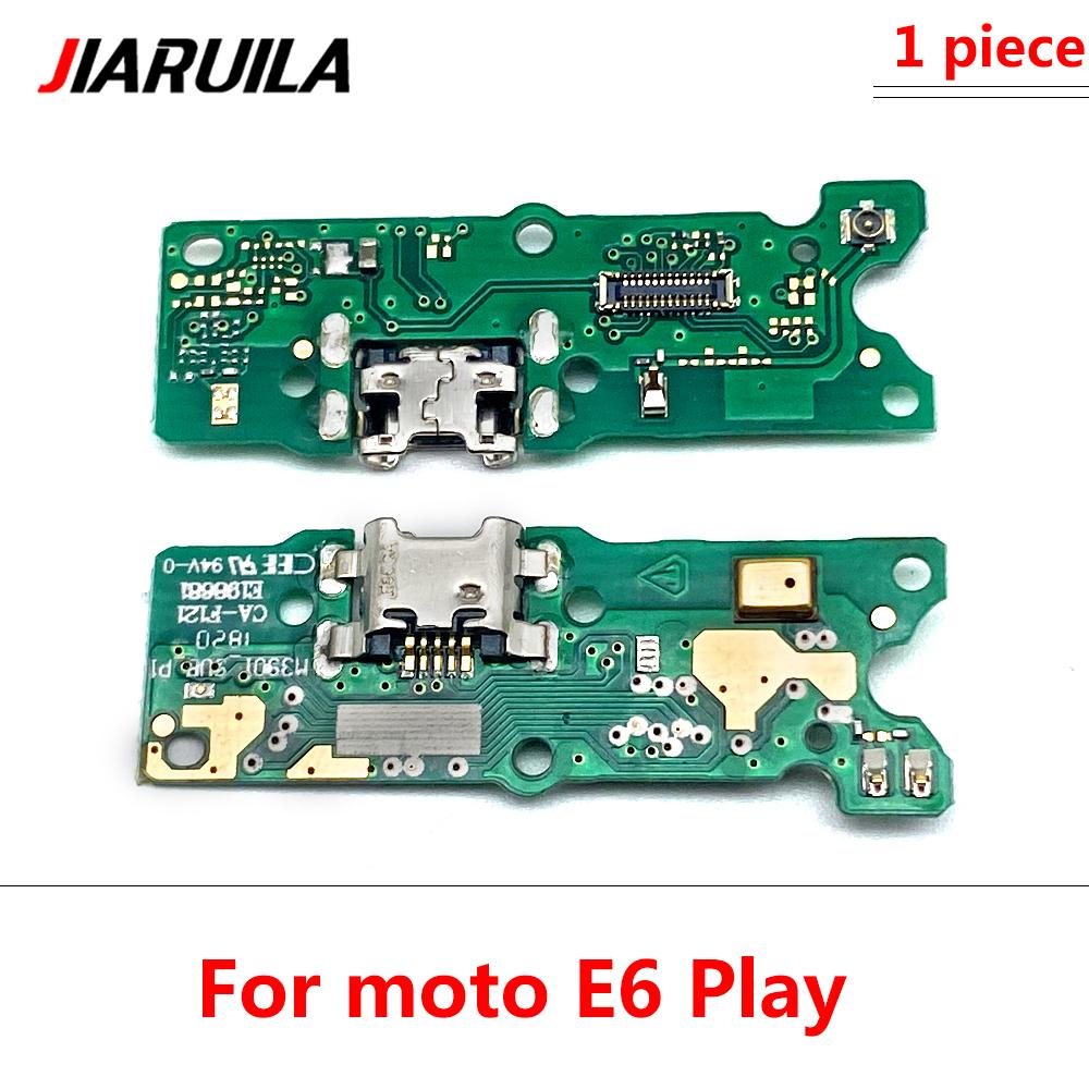 Зарядная плата USB-порта, шлейф для Moto E7 E6S E1 E6 Plus E1 Play Go E7 Power, разъем док-станции с микрофоном