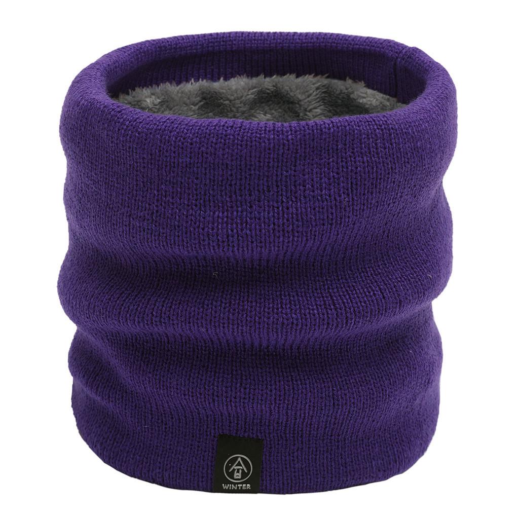 Unisex Snood Neck Warmer Knitted Scarf Scarves Shawl Cowl