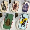 Cartoon Grizzly Bear Case For Huawei P30 P20 P40 Lite Nova 5T 11i 8i 3i 9 10 SE 11 Pro Y90 Y70 Y61 Y60 Y91 Cover