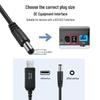 High-Power USB to DC Step-Up Cable: 5V to 8.4V/9V/12V/12.6V Charging for Routers & Speakers