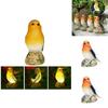 Современный смоляной солнечный светильник в виде птицы со светодиодной подсветкой для декора сада и патио