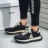 Модная весенняя новинка Мужская повседневная спортивная обувь Универсальная кожаная поверхность Толстая подошва и универсальная мужская обувь для улицы Удобные кроссовки