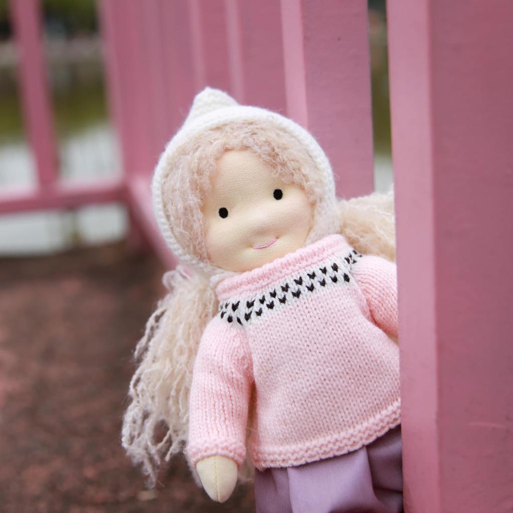 Кукла Вальдорф БлиссфулПикси Ручная работа Кукла Мальвина 30см Мягкая Девочка Милое Мягкое Животное Лучшая Кукла для Детей -
