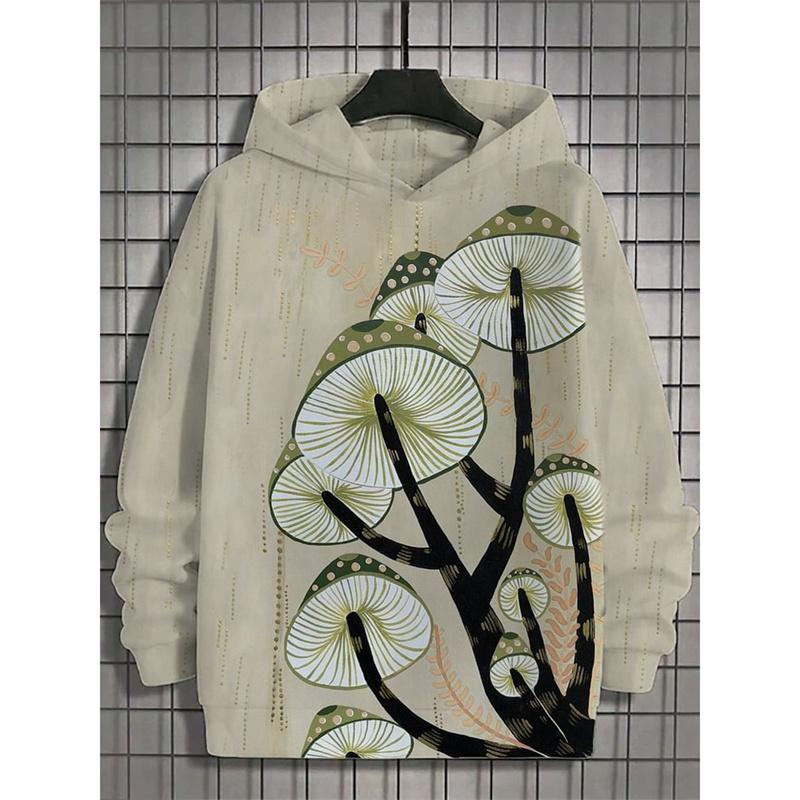 Японские толстовки с капюшоном Harajuku с 3D-принтом для мужчин, графические толстовки с изображением щупалец горного кота, повседневные свободные свитера с капюшоном и длинными рукавами