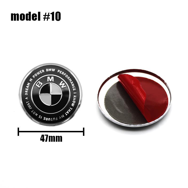 1Pcs 45mm 47mm Car Steering Wheel Decoration Badge Sticker Logo Accessories For BMW E46 E90 E60 F30 F10 E39 E36 F20 E87 E90 E70