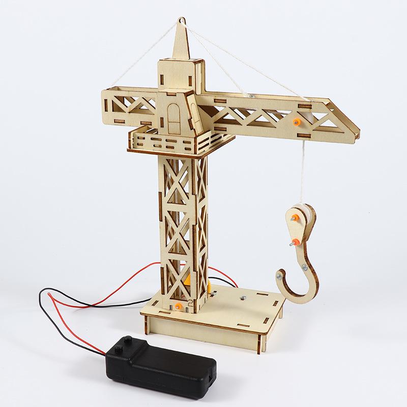 Миниатюрный DIY Набор для модели башенного крана для научных экспериментов