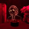 Токио Мстители Майки Токио Манджи Рисунок Светодиодный Ночник Аниме 3D Лампа Декор Спальни RGB Настольная Лампа Манга Лампара Для Детей Подарки