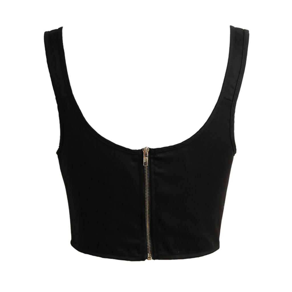 Women Lace Up Waistband Corset Belt Tank Shoulder Tie Up Eyelet Front Back Zipper High Waist Belt