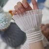 Женские расклешенные органзовые ложные рукава, съемные ложные манжеты, ложные рукава на запястье