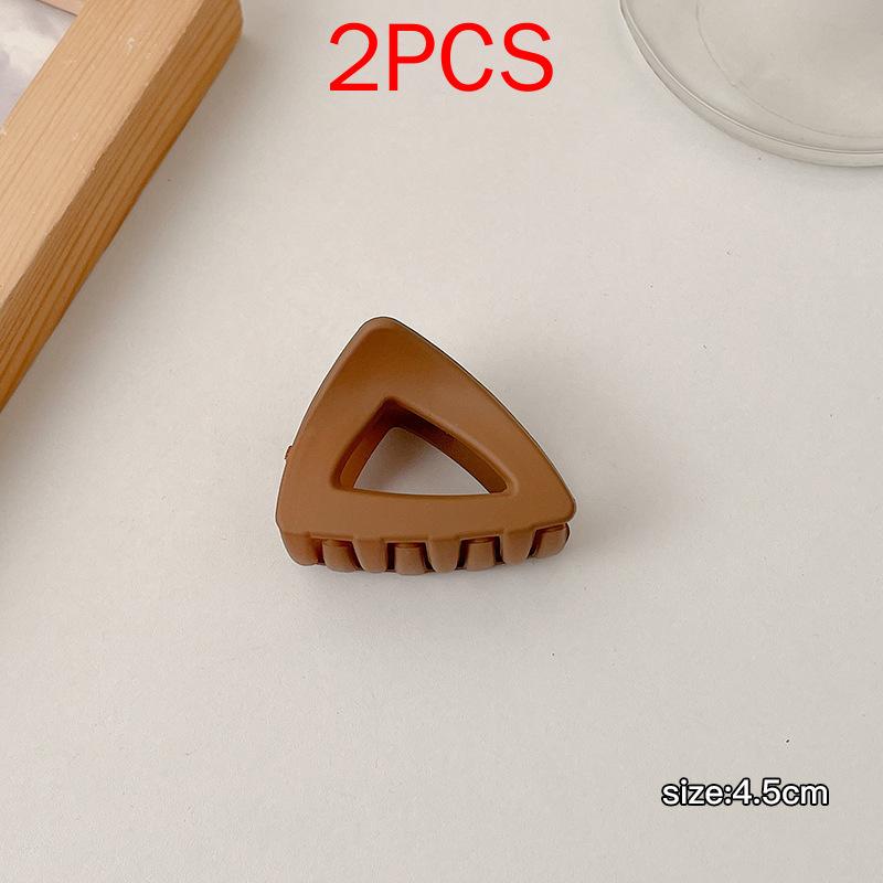 2 шт., комплект головных уборов премиум-класса, новые женские модные зажимы для волос, кофейные, черные, акриловые, большие заколки для волос, зажим для женщин, заколка, аксессуары для волос