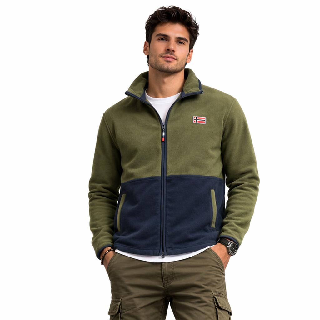 Polar Męski Geographical Norway Touki Fz Kaki Db Men 233 kaki (WZ6702H/GN-Kaki)
