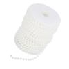 25m Roll Grinding Pearl Wire Beads Garland String DIY Wedding Decoration 6mm(white)