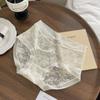 Нижнее белье из цветочного кружева для женщин, легкое, быстросохнущее, дышащее, сетчатое, сексуальное, бесшовные трусики с треугольными чашечками