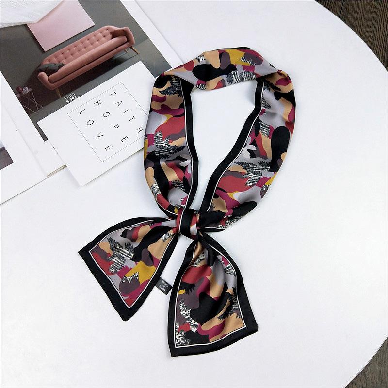 Pingjiao новый стиль весна и осень профессиональное украшение универсальный маленький шелковый шарф женский шарф узкий длинный ремень для волос галстук сумка пояс