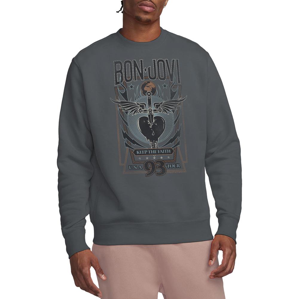 Bon Jovi Unisex Adult Keep The Faith Sweatshirt