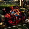 Fnaf Horror Circus Throws Blanket Flannel Blankets Plush for Couch Bed Gifts for Men Women Travel picnic blanket Christmas fan gifts
