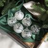 Transparent Christmas Ball Blue Painted Christmas Tree Decoration Home Decoration