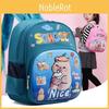 Animated Kidfriendly Backpack In Pink Purple Green And Blue For School Use