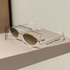 Овальные винтажные солнцезащитные очки женские стильные градиентные многоцветные повседневные декоративные солнцезащитные очки новый модный брендовый дизайн