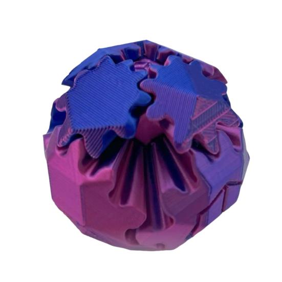 3D-печатный электрический мяч-шестерня с основанием для снятия стресса, двойной режим, вращающийся мяч, украшение, вращающаяся сфера-шестерня, сенсорная игрушка для игрушек на столе для детей и подростков