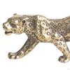Leopard Statues Panther Figurine Brass Statuette Birthday Gift Collectible Animal Sculpture for Home