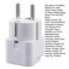 Converter Plug Reliable 10A Solid Color Power Adapter European Standard Conversion Plug Travel Adapter Travelers Accessory