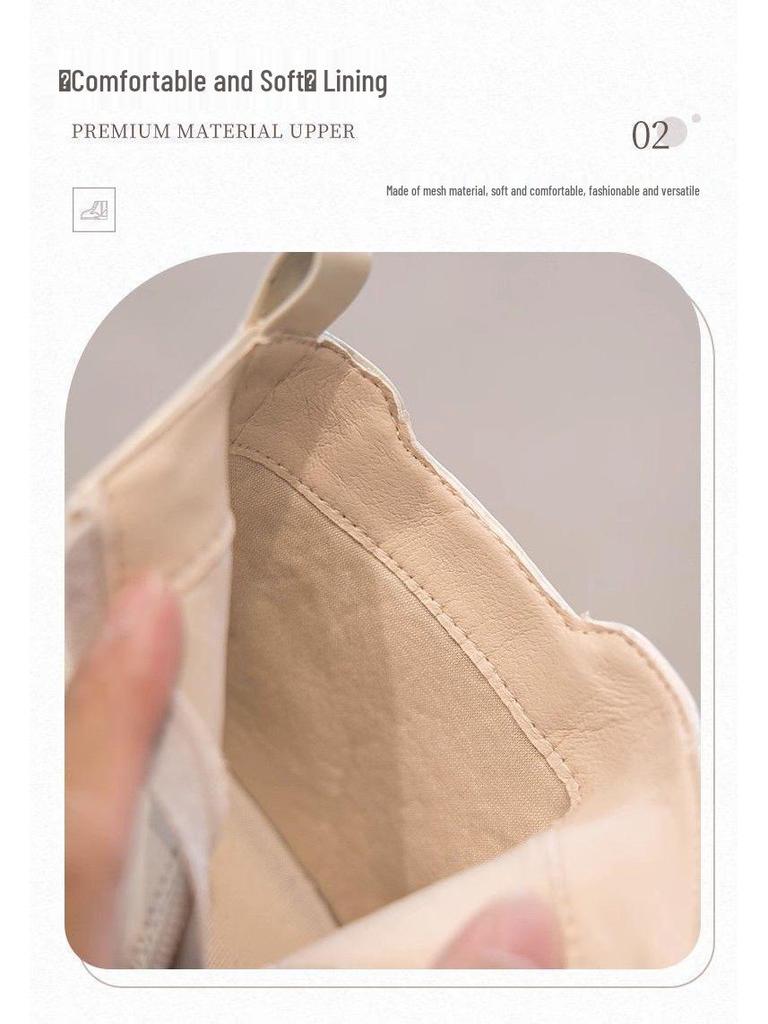 Девичьи кожаные ботинки Martin на велюровой подкладке 2025 - Модные короткие хлопковые ботинки для осени/зимы