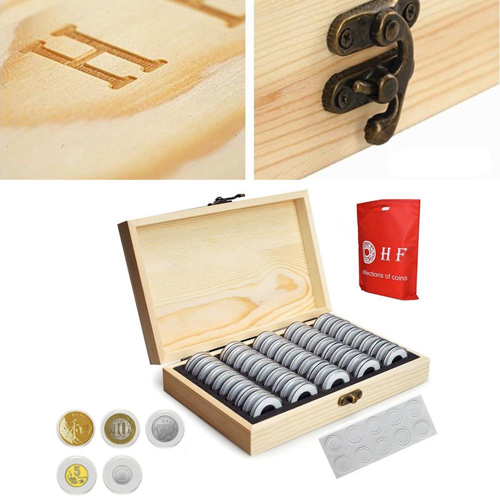 30/50/100pcs Coin Storage Box Antioxidative Collection Case Commemorative Coin