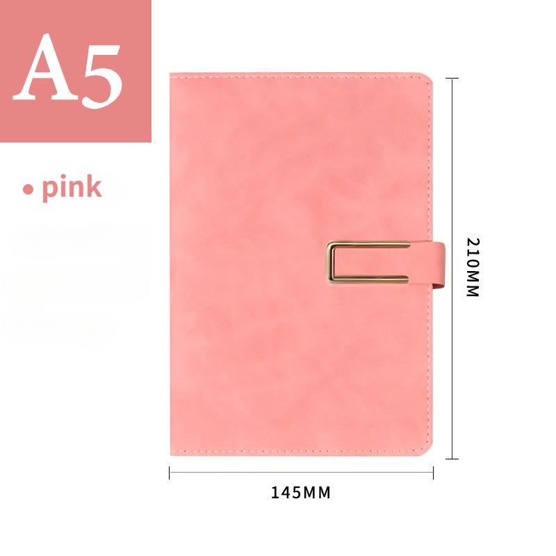 A5 Magnetic Buckle Notebook Business Office Diary Handbooks 240 Pages Notepad