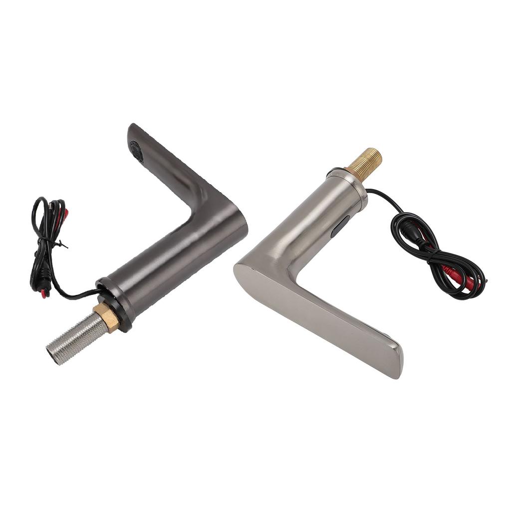 Бесконтактный электронный смеситель с питанием от батареи, вертикальный смеситель для раковины в ванной комнате, наружная резьба G1/2