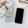 Прозрачный блестящий зеркальный чехол для мобильного телефона iPhone 16 Подходит для Apple 17 Стразы 15 Легкая роскошь 13 Зеркало для макияжа Камень Мягкий