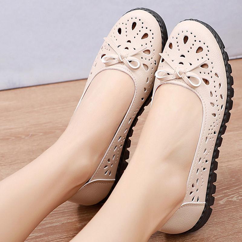 [] Те же новые женские кожаные туфли из мягкой кожи нескользящие туфли для мам из мягкой кожи удобные мягкие женские туфли