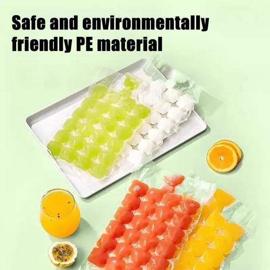 Yousheng Одноразовые пакеты для льда Самозапечатывающиеся пакеты для приготовления льда Легко извлекаемые Штабелируемые пакеты со льдом для коктейлей Вина Замораживатель