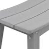 Garden Bar Set 3 pcs Light Grey HDPE