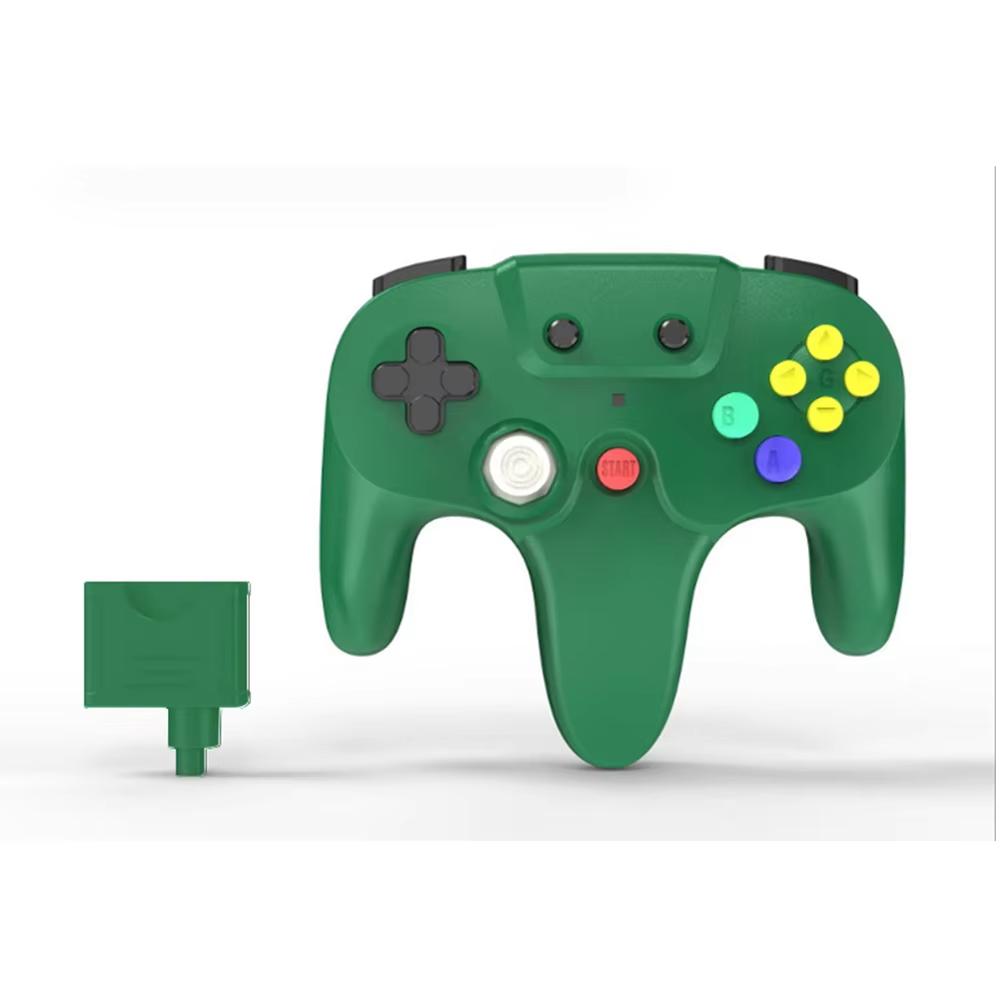 Беспроводной геймпад для N64, беспроводной контроллер для N64 с подключением 2,4 ГГц, совместимый со всеми консолями N64
