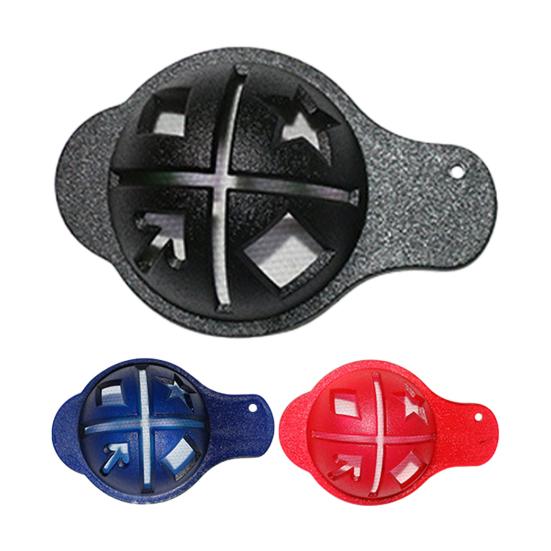 2Pcs/Set Golf Ball Liner Easy to Draw Durable Compact Golf Accessory Liner Marker