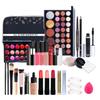 27 шт. Профессиональный набор для макияжа, портативный дорожный органайзер для косметики, коробка для хранения, подарки для начинающих девушек