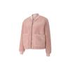 Faux Shearling Casual Zip Jacket Women Jackets Newlywed-Pink 599146-14
