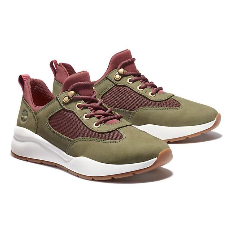 Timberland Boroughs Project Кожаная сетчатая удобная спортивная прочная обувь с низким верхом для повседневной носки Женские кроссовки армейско-зеленого цвета A2CMNA58