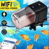 Автоматическая кормушка для аквариума с WiFi, таймер, голосовое управление, дозатор, регулируемая, 5 В/2 В, черная