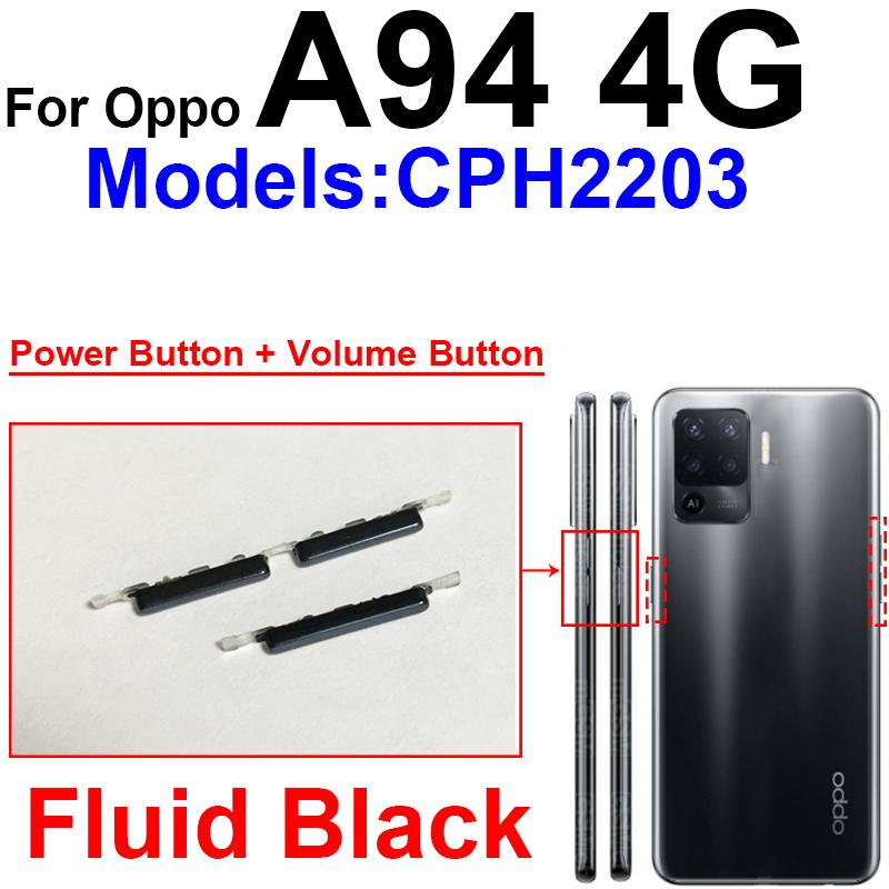 Кнопка питания и громкости для OPPO A93 A94 A95 4G 5G Кнопка включения/выключения Кнопки громкости вверх/вниз Боковые кнопки звука Шлейф Запасные части