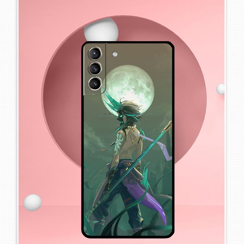 Чехол Genshin Impact Сяо для Samsung Galaxy S25 Ultra S20 S21 S22 S23 S24 Plus S9 S10 S24 FE S25 FE Чехол Funda