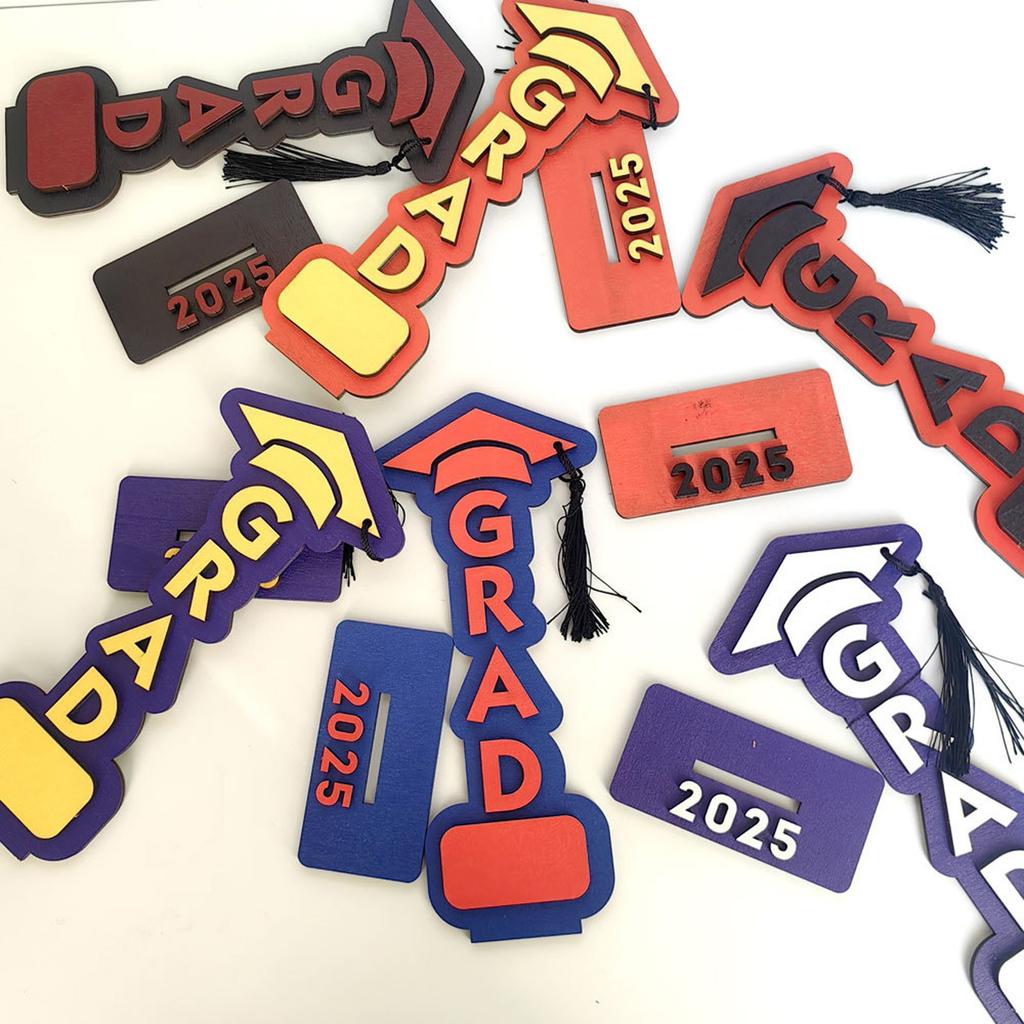 Трехмерные деревянные праздничные украшения для выпускного сезона 2025 года Подарки на выпускной сезон