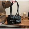 IELGY Retro Casual Commuter Shoulder Armpit Bag Large Capacity Simple Bowling Bag